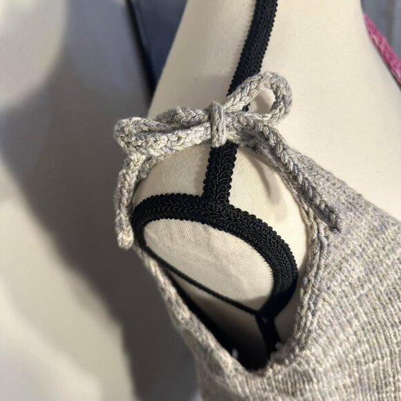 Hand Made Knit Tie Top - Picture 3 of 3